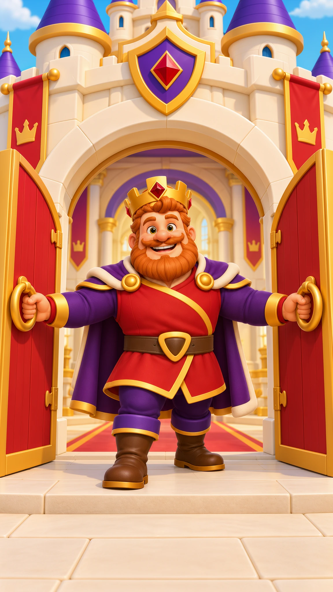 The King welcomes you at the Royal Bounce castle